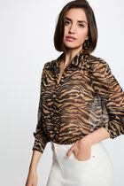 Printed voile shirt multicolor women
