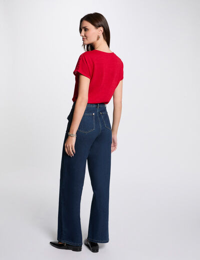 Short-sleeved t-shirt red women