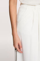 Flowy wide-leg trousers white women