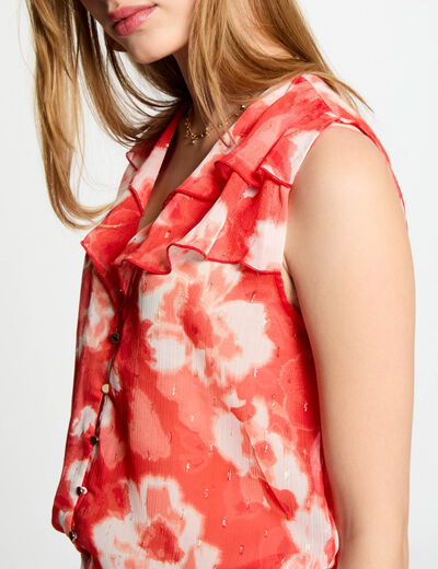 Sleeveless blouse multicolor women