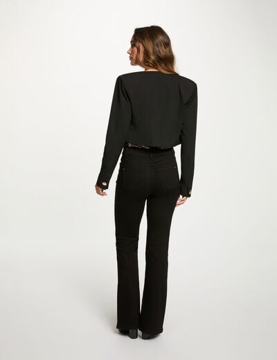 Cropped jacket black women