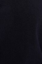 Pull col chemise bleu marine femme