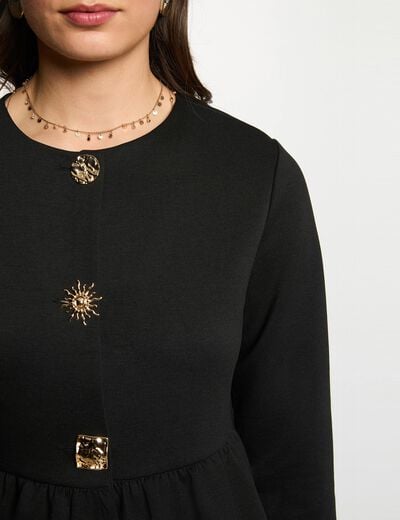 Long-sleeve cardigan black women