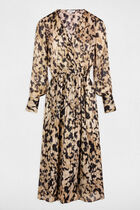 Maxi wrap dress multicolored women