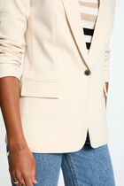Short jacket shawl collar ivory women