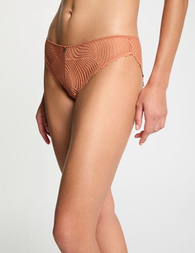Lace briefs light brown women
