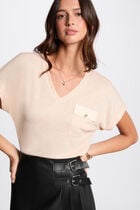 Short-sleeved t-shirt beige women
