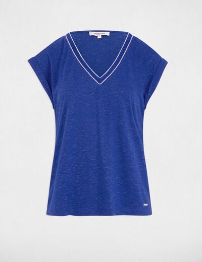 Short-sleeved t-shirt electric blue women