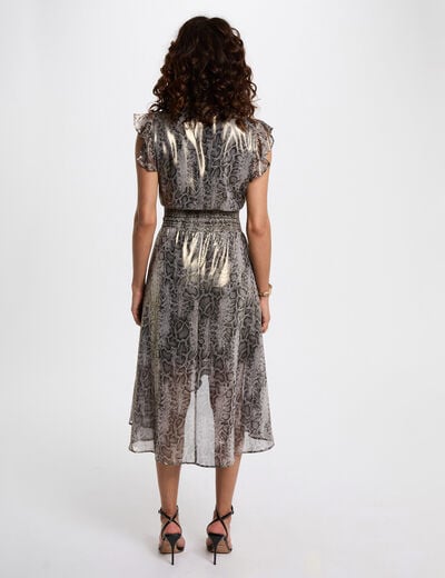 Long wrap dress multicolor women