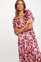 Midi wrap dress multicolor women