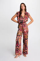 Printed jumpsuit multicolored women