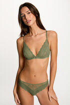 Soutien-gorge armatures vert kaki femme