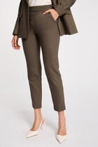 Pantalon cigarette 7/8ème vert kaki femme
