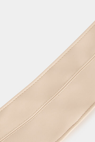 Tied obi belt beige ladies'
