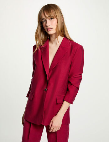 Blazer jacket bordeaux women