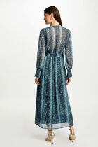 Maxi wrap dress multicolored women