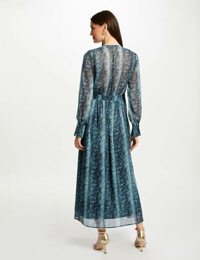 Maxi wrap dress multicolored women