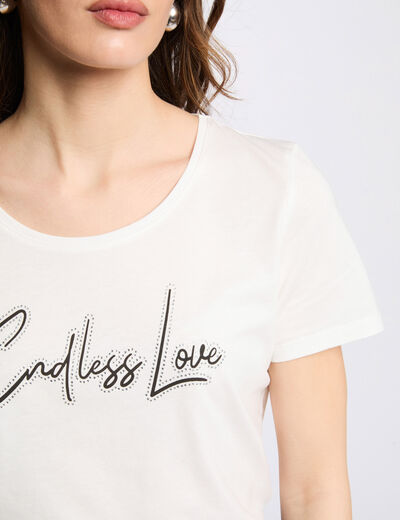 T-shirt with message white women