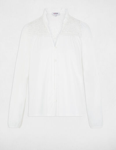 Long-sleeved t-shirt ivory women
