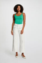 Sleeveless vest top emerald green women