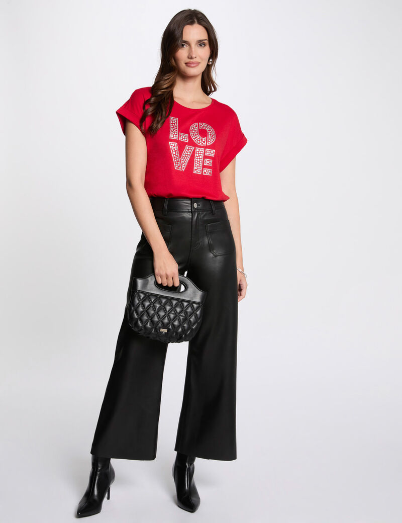 t shirt with message red women T-shirt with message red women