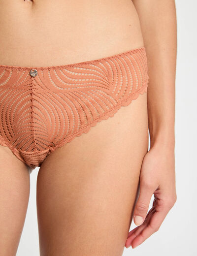 Lace briefs light brown women