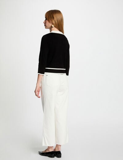 Cardigan 3/4-length sleeves black women