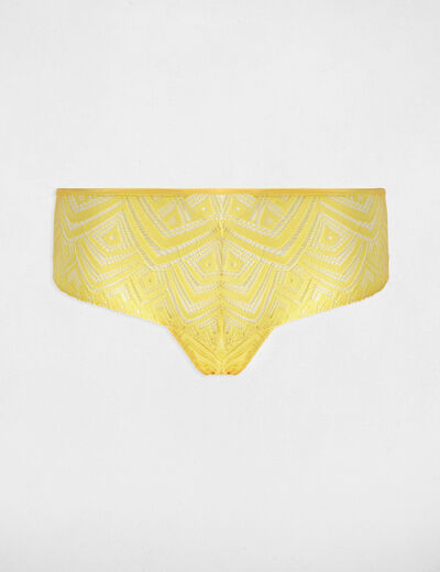 Lace shorties yellow ladies'