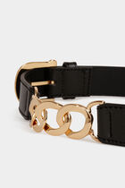 Belt with chain details black women
