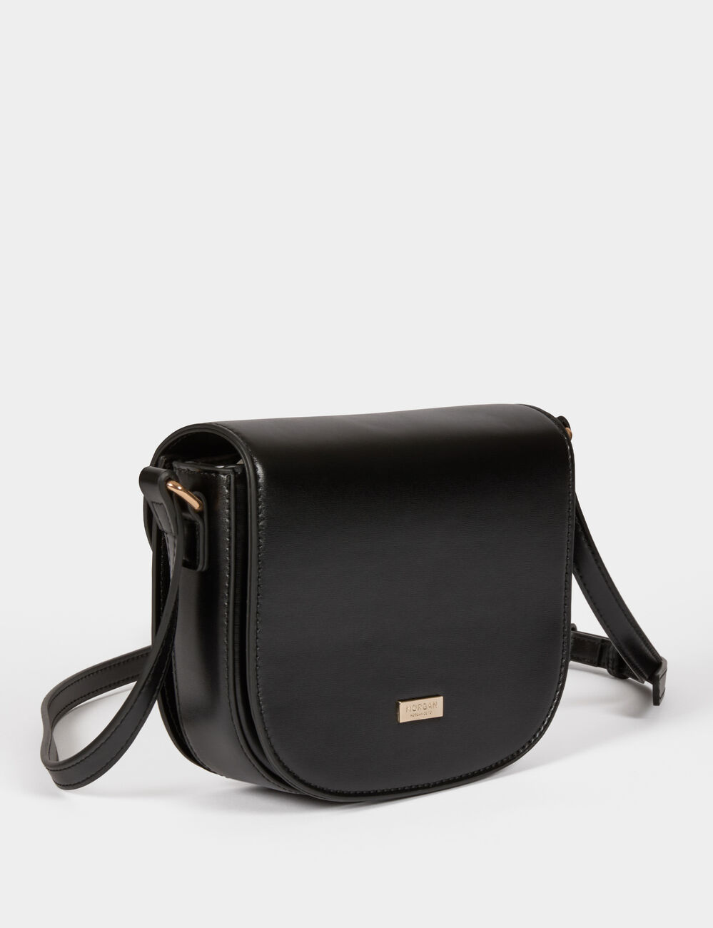 Faux leather crossbody bag black women