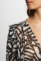 Printed maxi dress multicolored women