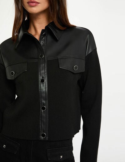 Cropped straight jacket black women