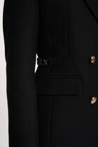 Double breasted coat black women