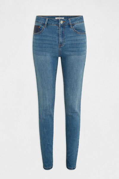 Skinny jeans with sequins details stone denim ladies'
