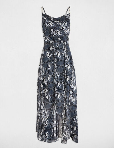 Printed loose maxi dress multicolor women