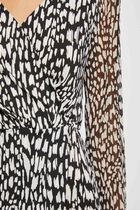 Straight dress with abstract print multicolored women