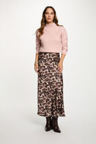 Flowy long skirt multicolor women