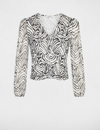 Long-sleeved t-shirt multicolored women