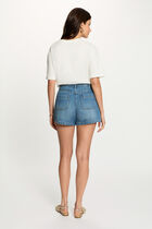 Printed t-shirt with round neck white women