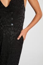 Jumpsuit with V-neck black women