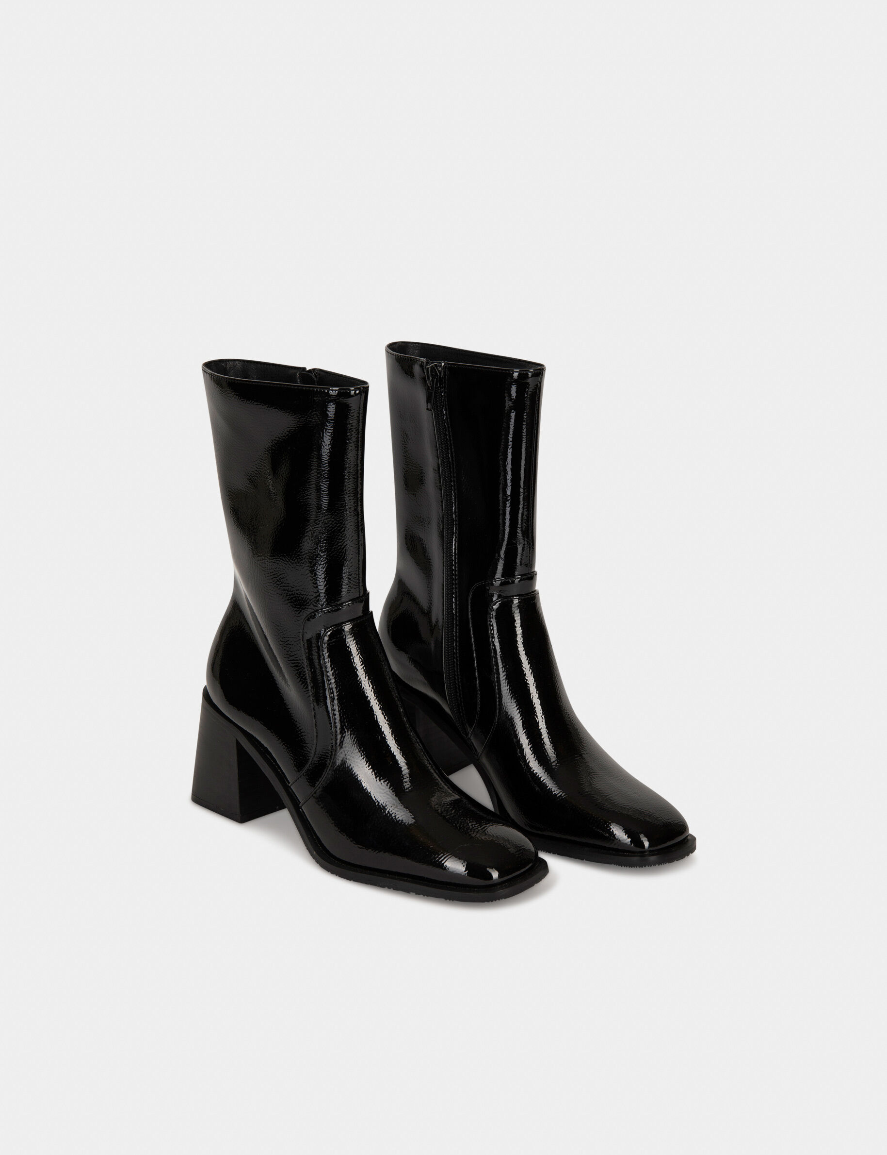 Faith patent boots shop