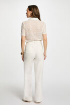 Short-sleeved polo white women
