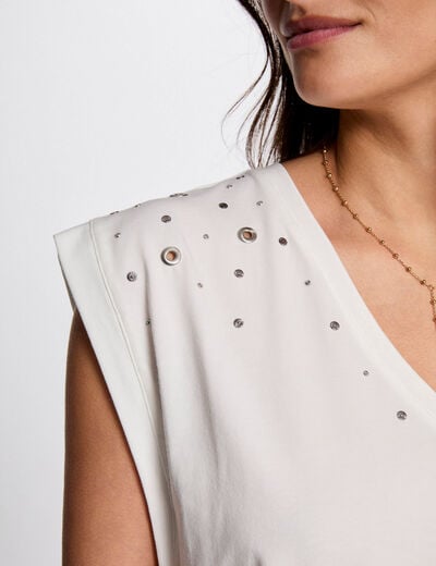 Short-sleeved t-shirt white women