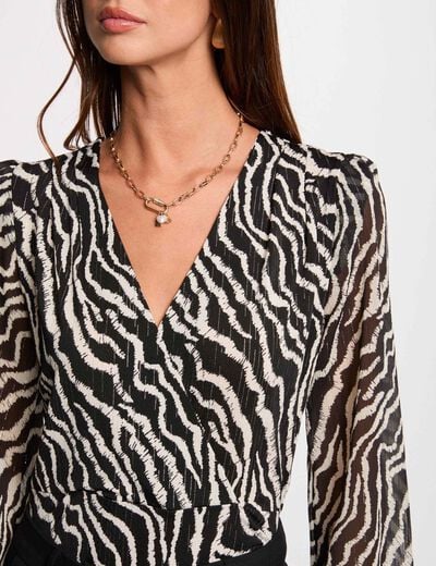 3/4 sleeve T-shirt multicolor women