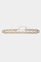 Ceinture chaine jaune or femme