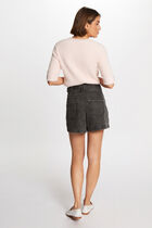 Short-sleeved jumper pink women