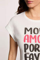 Short-sleeve t-shirt white women