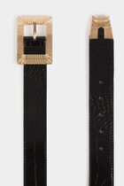Belt with croc effect black women