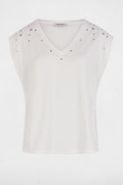 Short-sleeved t-shirt white women