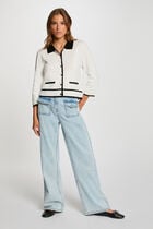 Cardigan 3/4-length sleeves white women